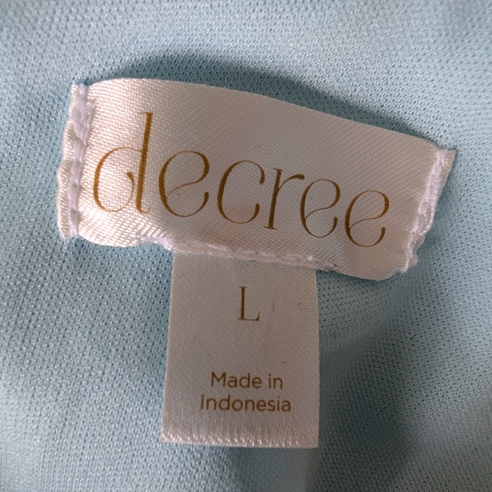 Decree Blue and Purple Halter Sundress Size L - Picture 5 of 5